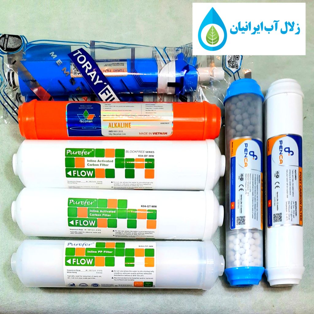 قیمت فیلترهای دستگاه تصفیه آب خانگی